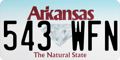 AR license plate 543WFN