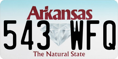 AR license plate 543WFQ