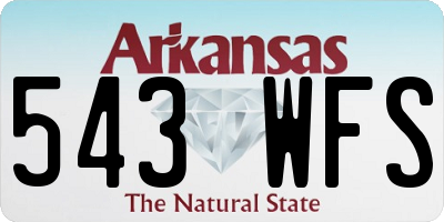 AR license plate 543WFS