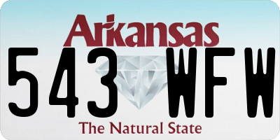 AR license plate 543WFW