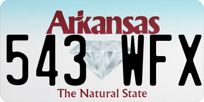 AR license plate 543WFX