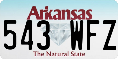 AR license plate 543WFZ