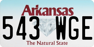 AR license plate 543WGE