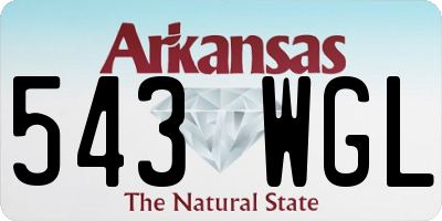 AR license plate 543WGL