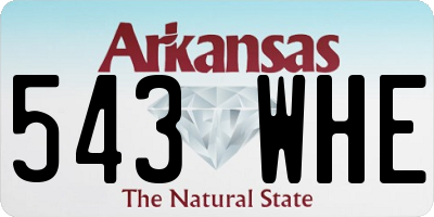AR license plate 543WHE