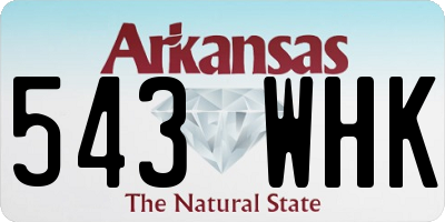 AR license plate 543WHK