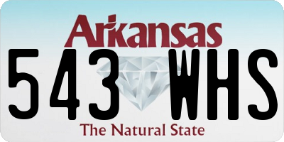 AR license plate 543WHS