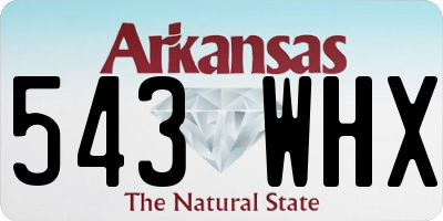 AR license plate 543WHX