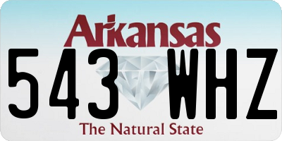 AR license plate 543WHZ