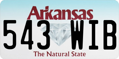 AR license plate 543WIB