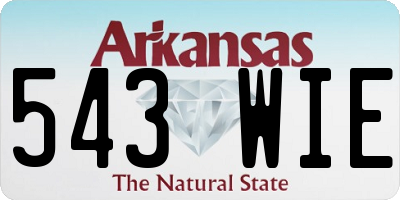 AR license plate 543WIE