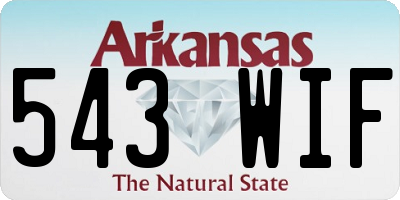 AR license plate 543WIF