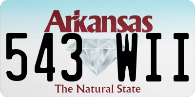 AR license plate 543WII