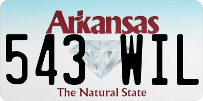 AR license plate 543WIL