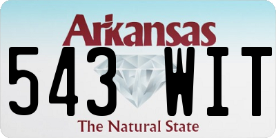AR license plate 543WIT