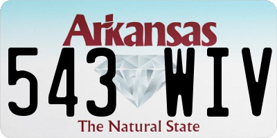 AR license plate 543WIV