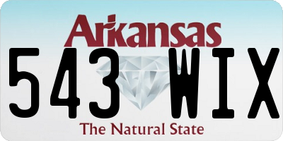 AR license plate 543WIX