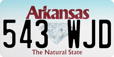 AR license plate 543WJD