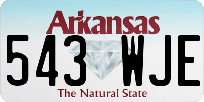 AR license plate 543WJE