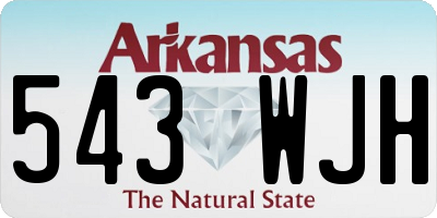AR license plate 543WJH