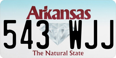 AR license plate 543WJJ