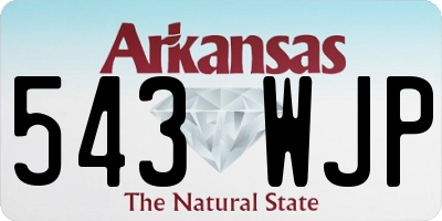 AR license plate 543WJP