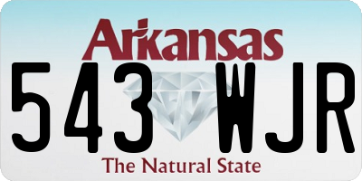 AR license plate 543WJR