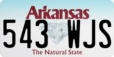 AR license plate 543WJS