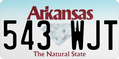 AR license plate 543WJT