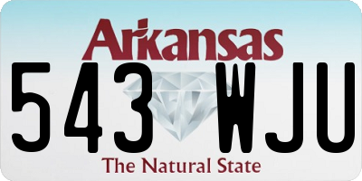 AR license plate 543WJU