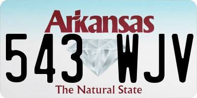 AR license plate 543WJV