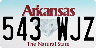 AR license plate 543WJZ