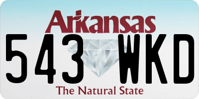 AR license plate 543WKD
