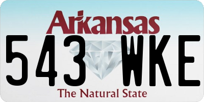 AR license plate 543WKE