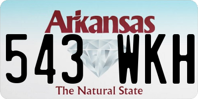AR license plate 543WKH