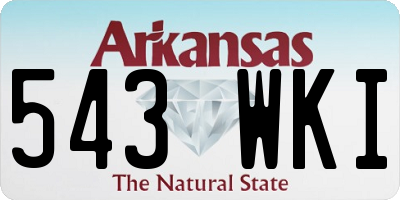 AR license plate 543WKI