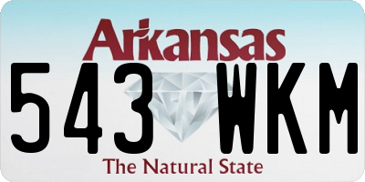 AR license plate 543WKM