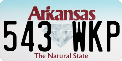 AR license plate 543WKP