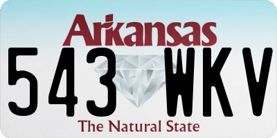 AR license plate 543WKV