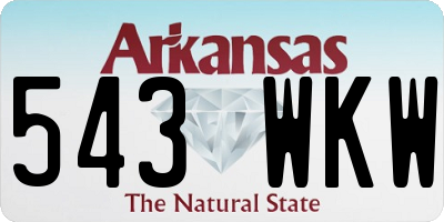 AR license plate 543WKW