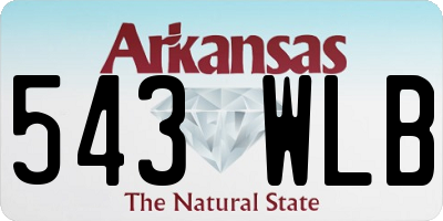 AR license plate 543WLB