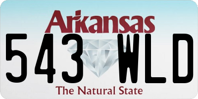 AR license plate 543WLD