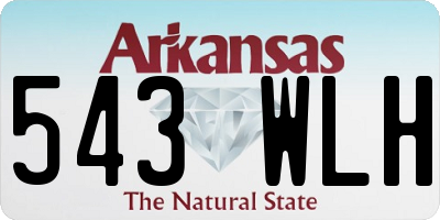 AR license plate 543WLH