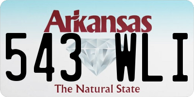 AR license plate 543WLI