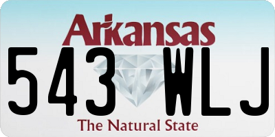AR license plate 543WLJ