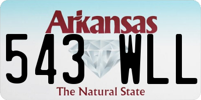 AR license plate 543WLL