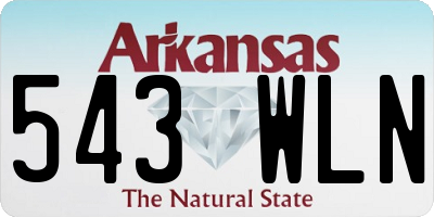 AR license plate 543WLN