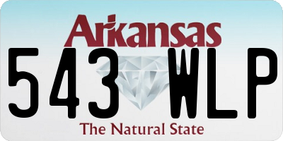 AR license plate 543WLP