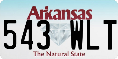 AR license plate 543WLT
