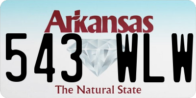 AR license plate 543WLW